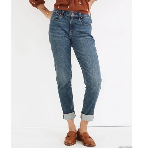 Madewell Denim - Madewell Denim Slim Boyjean Mid Rise Boyfriend Jeans Slouchy Preppy Stretch 26